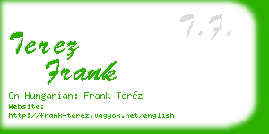terez frank business card
